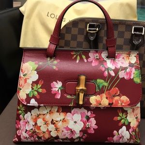 Limited Gucci Shanghai Blooms Cerise Handbag